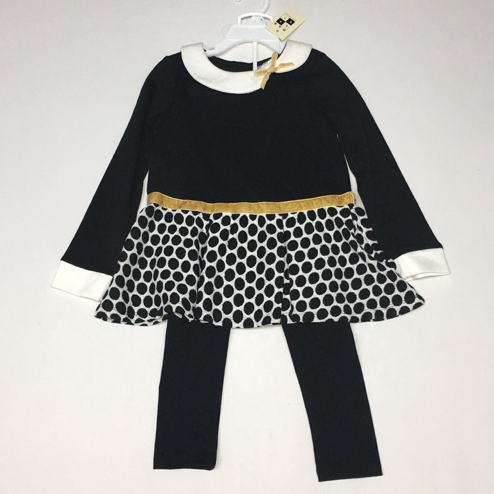 Max Studio 2pc Dress Leggings size 4T NWT